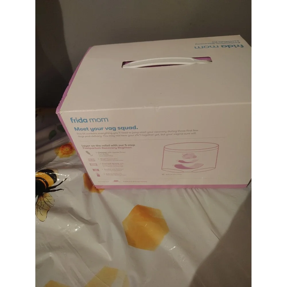 Frida Mom Postpartum Recovery Essentials Kit 5 Step Regimen with Storage Caddy